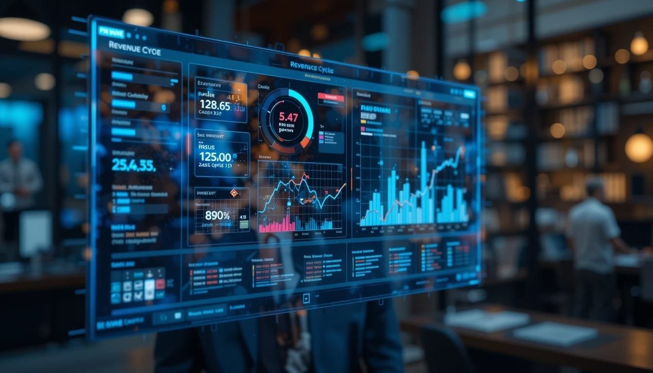 Holographic revenue cycle dashboard fixing data gaps