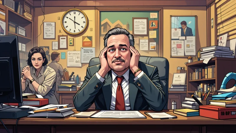 Business leader facing decision fatigue in a fast-paced, instant-everything world.